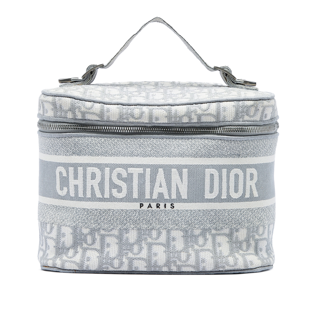 Pre-Loved Dior Oblique Canvas Diortravel Vanity Case